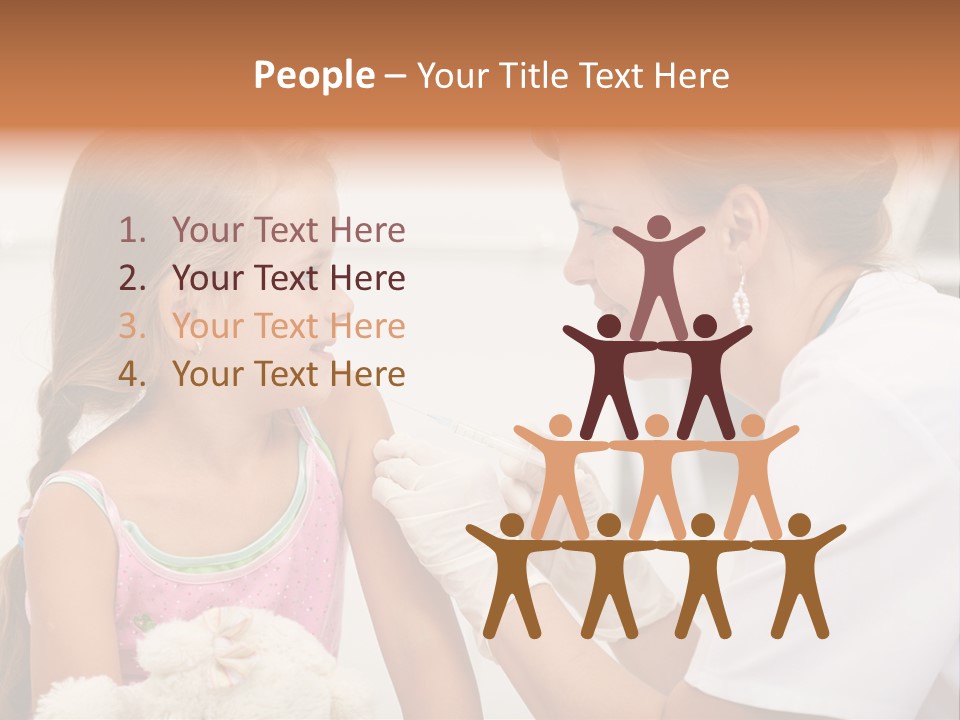 Needle Smile Girl PowerPoint Template