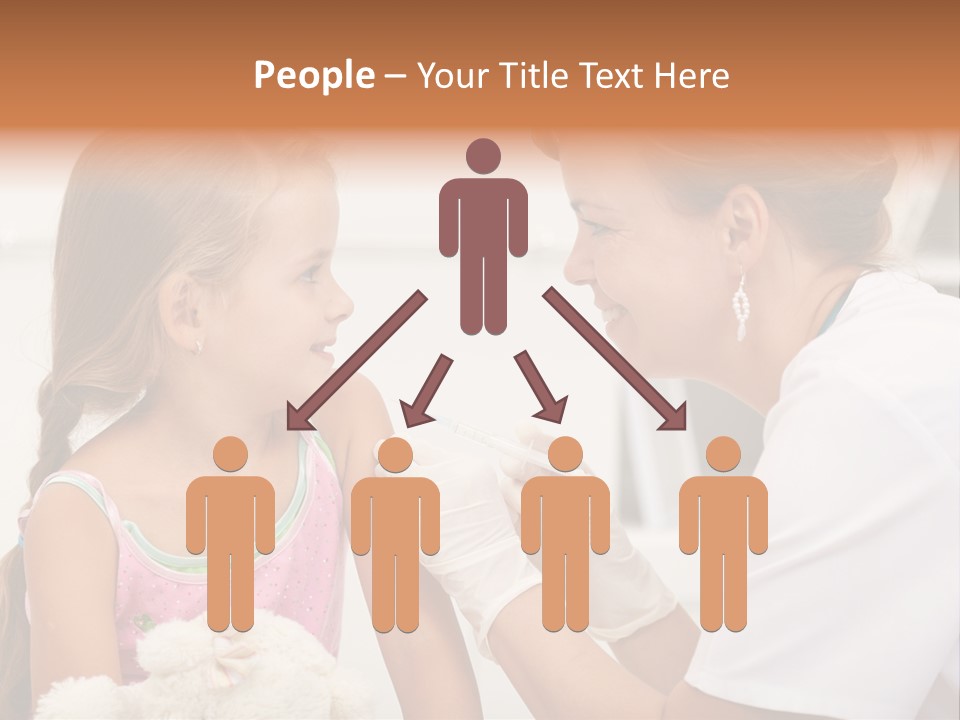 Needle Smile Girl PowerPoint Template