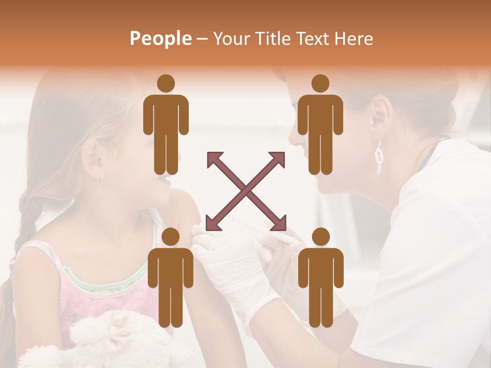 Needle Smile Girl PowerPoint Template