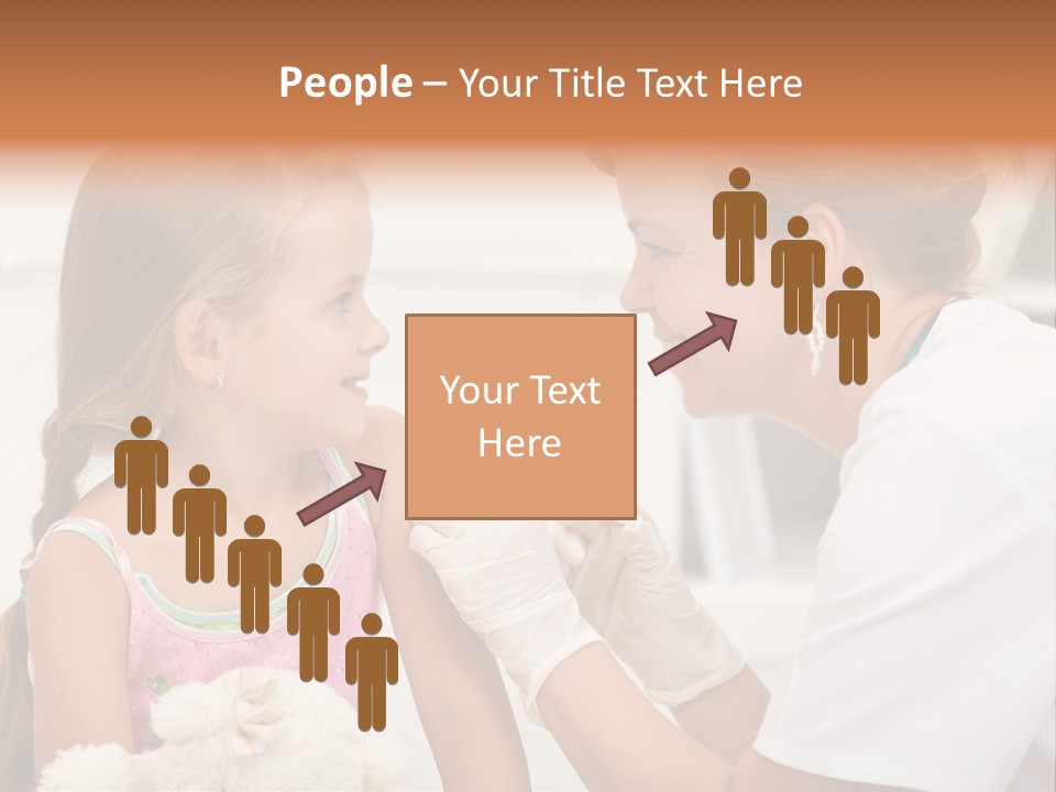 Needle Smile Girl PowerPoint Template