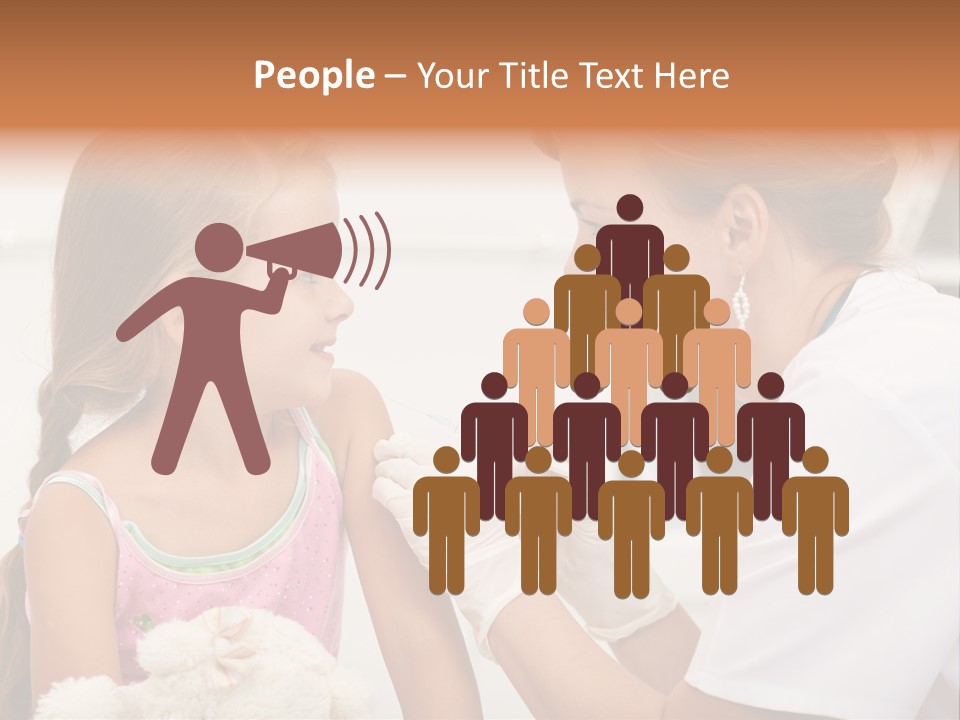 Needle Smile Girl PowerPoint Template