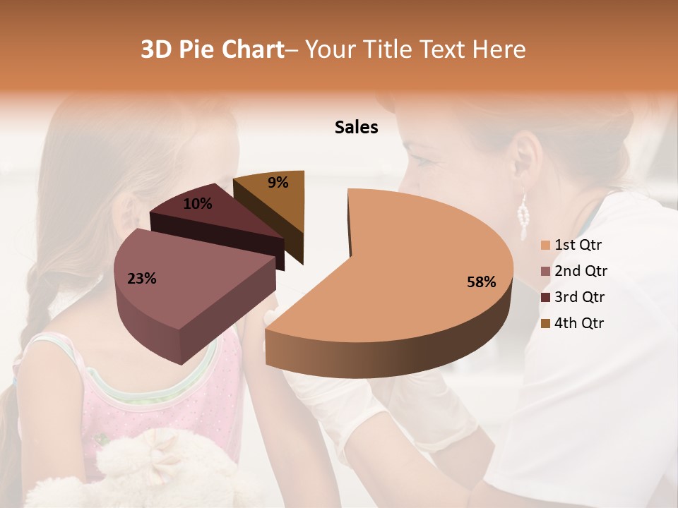 Needle Smile Girl PowerPoint Template