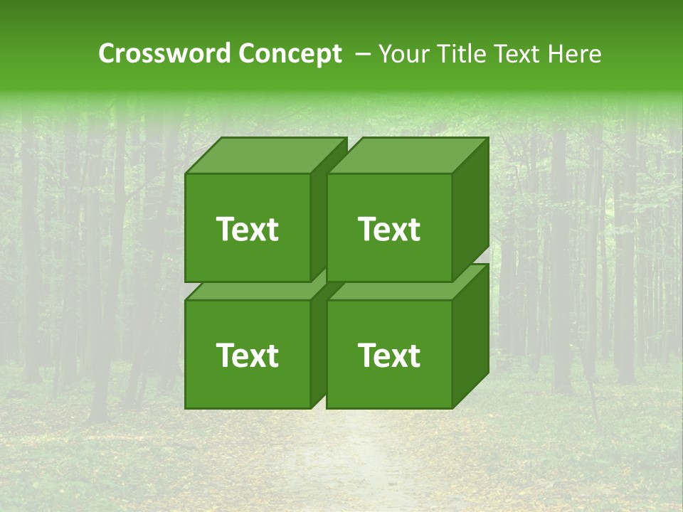 Environment Scene Pine PowerPoint Template