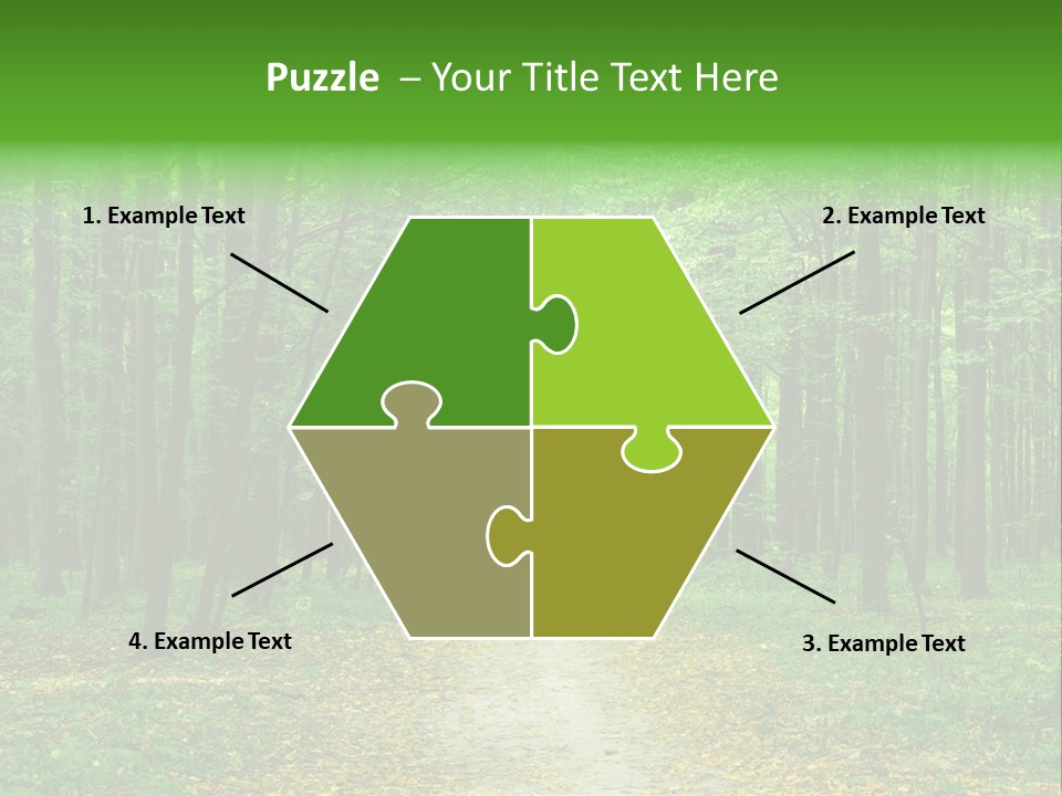 Environment Scene Pine PowerPoint Template