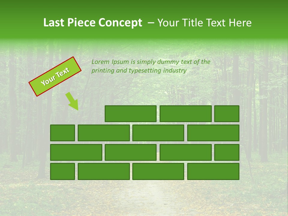 Environment Scene Pine PowerPoint Template