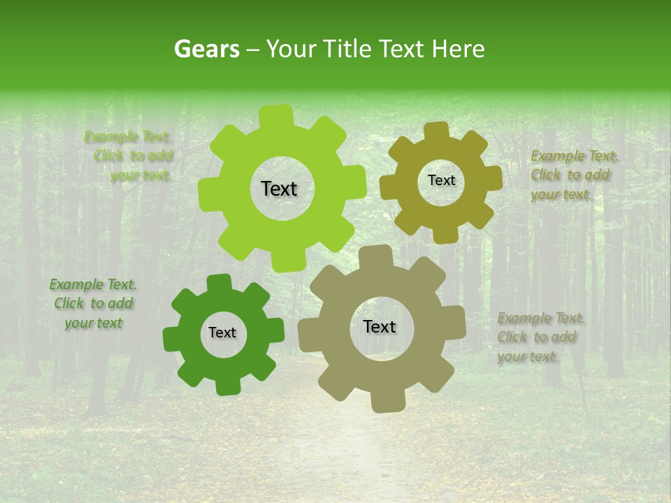 Environment Scene Pine PowerPoint Template