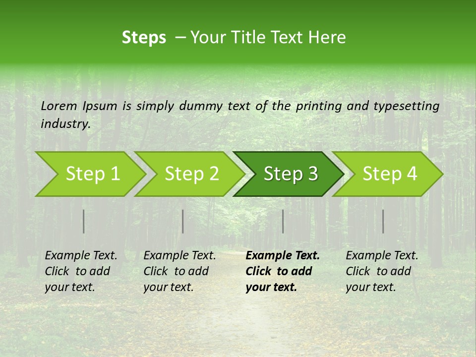 Environment Scene Pine PowerPoint Template