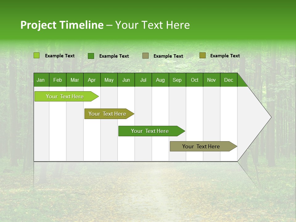 Environment Scene Pine PowerPoint Template