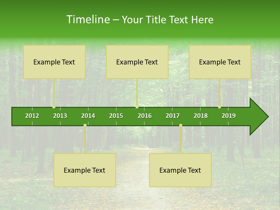 Environment Scene Pine PowerPoint Template