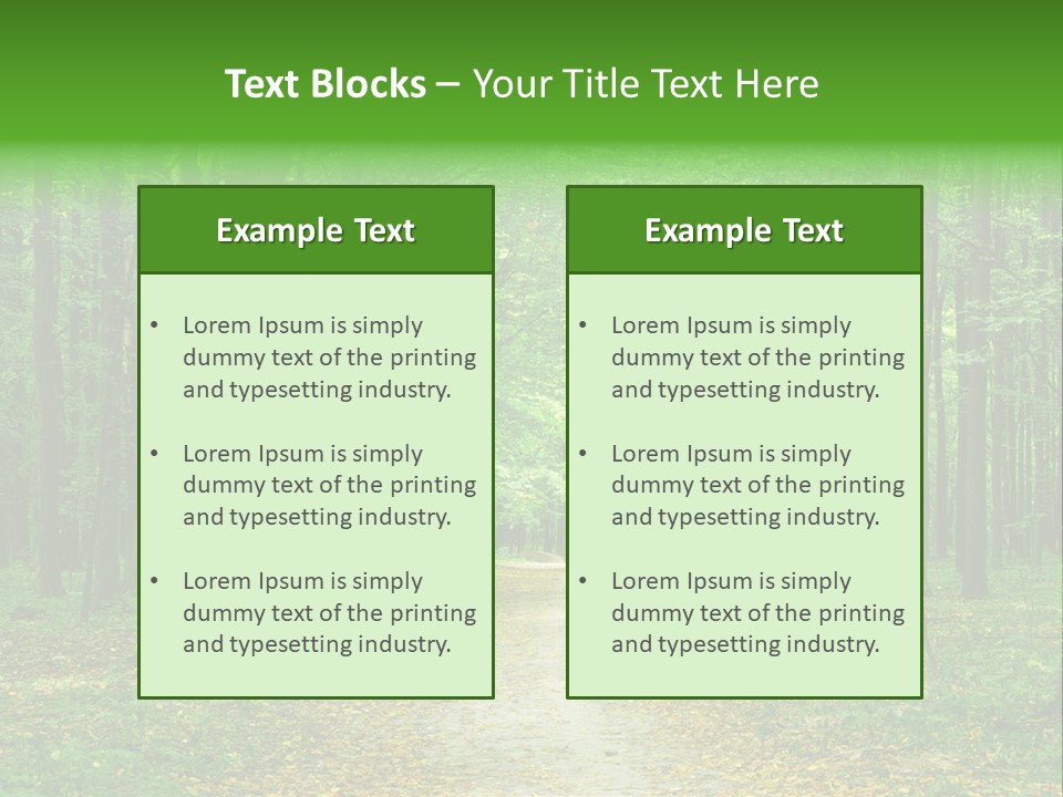 Environment Scene Pine PowerPoint Template