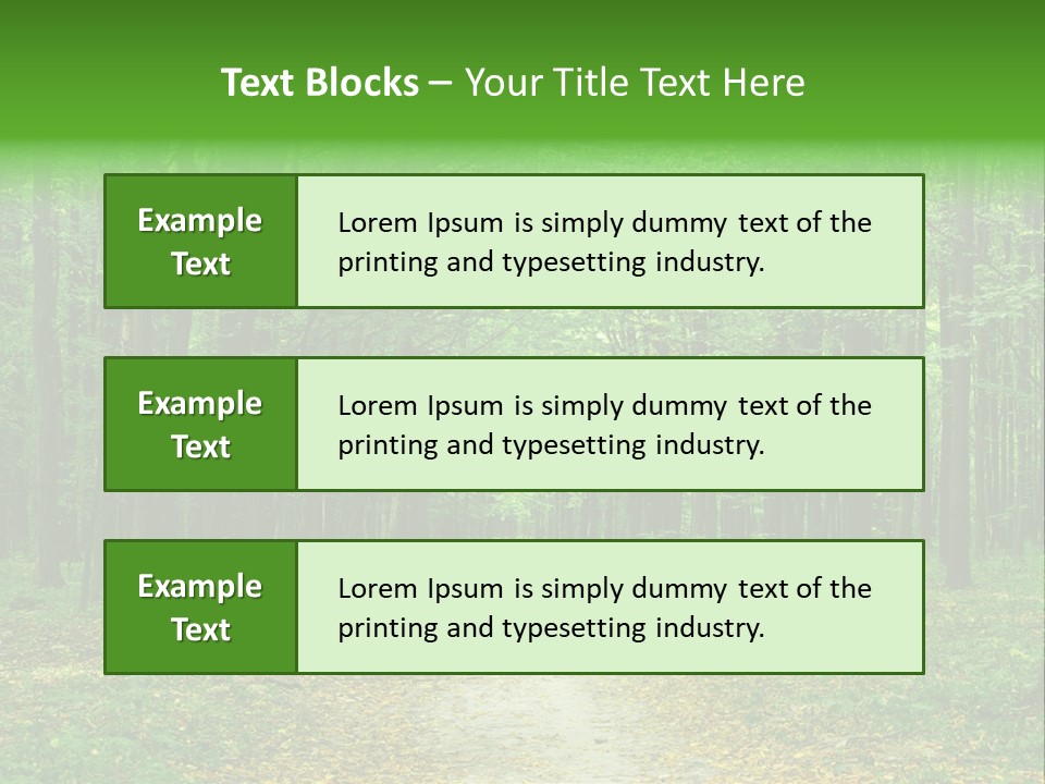 Environment Scene Pine PowerPoint Template