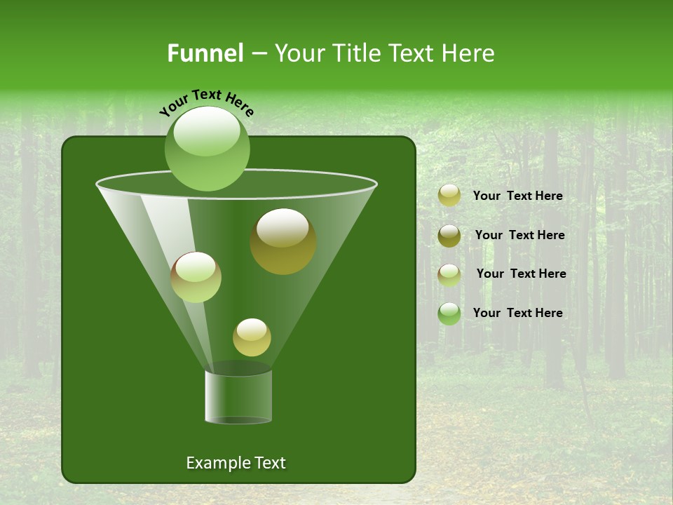 Environment Scene Pine PowerPoint Template