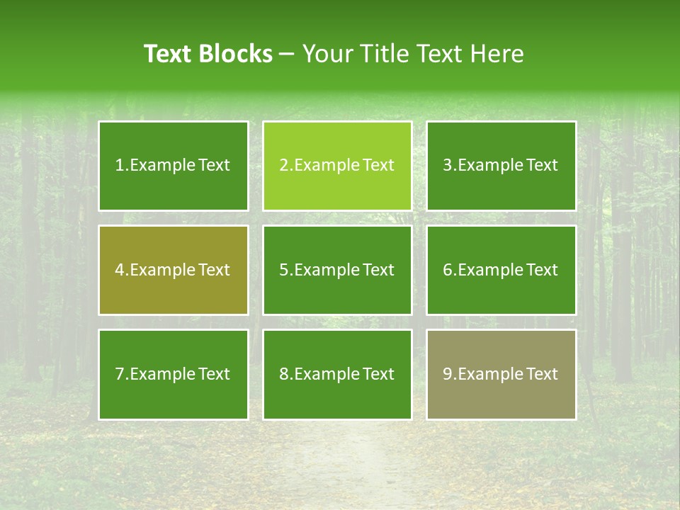 Environment Scene Pine PowerPoint Template