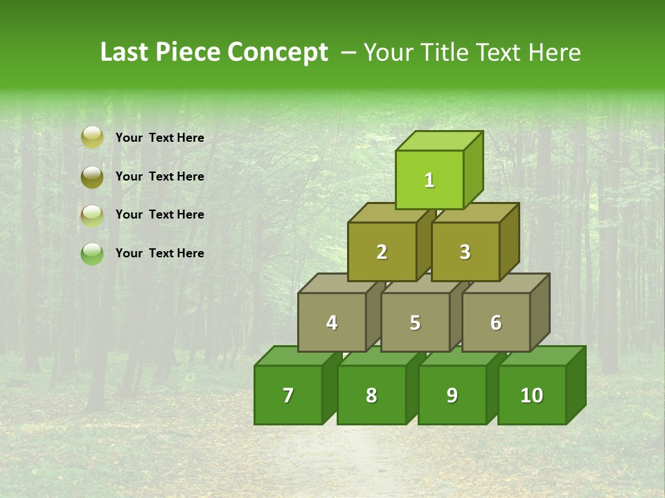 Environment Scene Pine PowerPoint Template