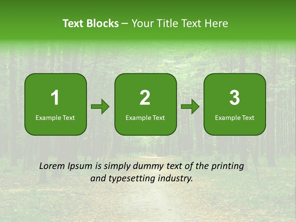 Environment Scene Pine PowerPoint Template