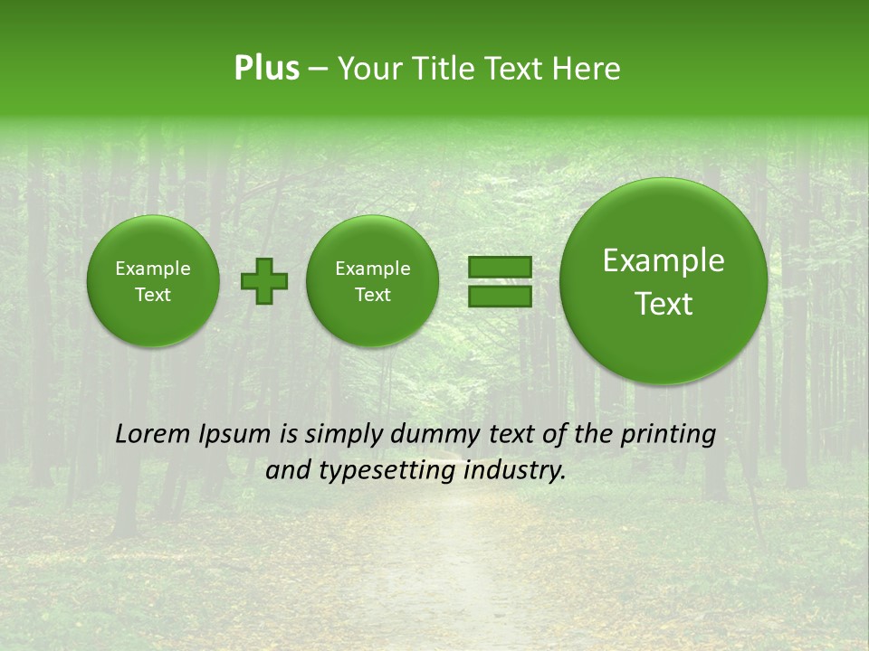 Environment Scene Pine PowerPoint Template