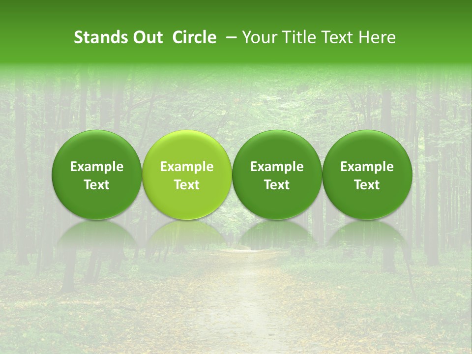 Environment Scene Pine PowerPoint Template