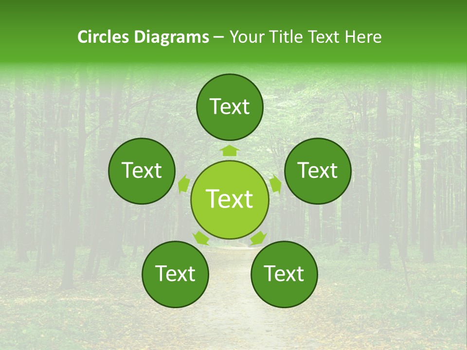 Environment Scene Pine PowerPoint Template