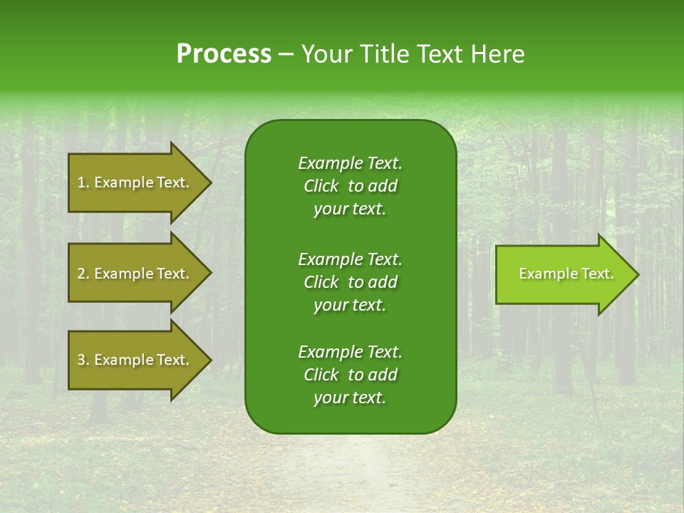 Environment Scene Pine PowerPoint Template