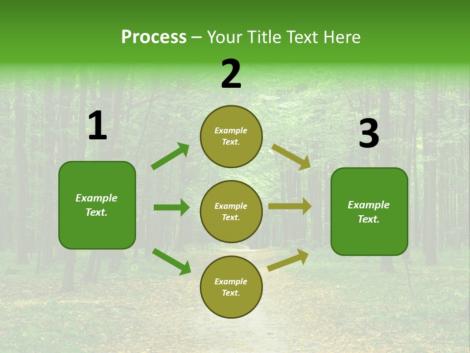 Environment Scene Pine PowerPoint Template