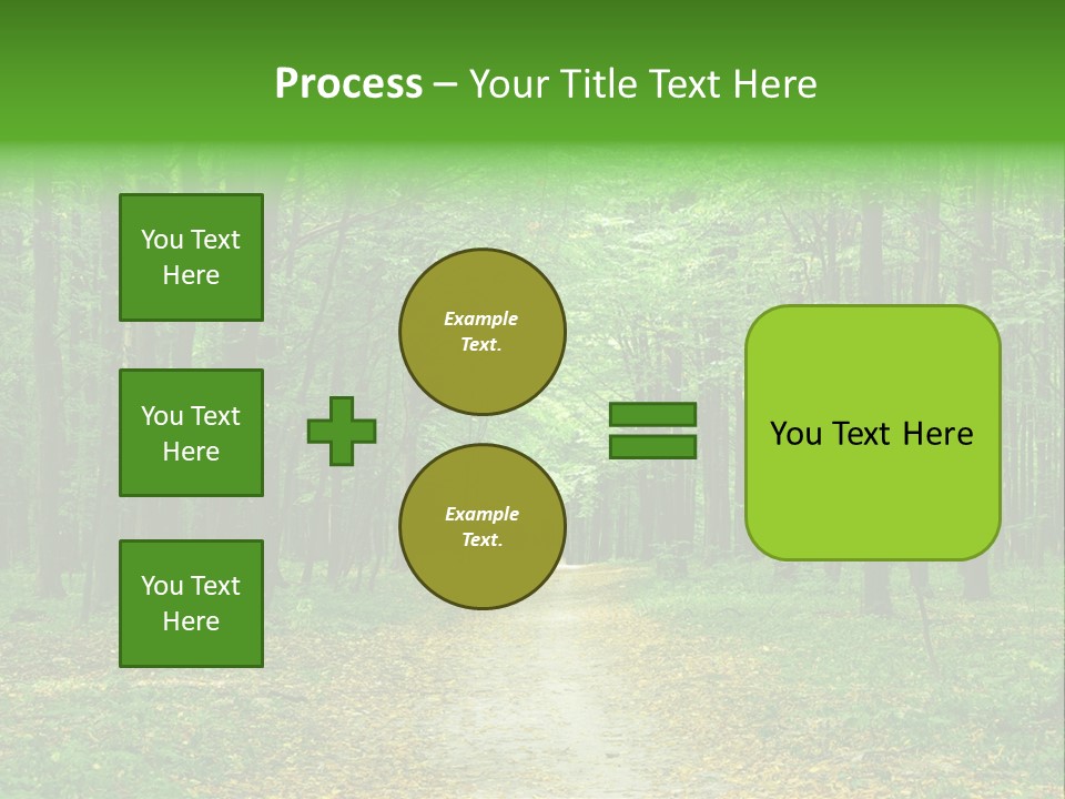 Environment Scene Pine PowerPoint Template