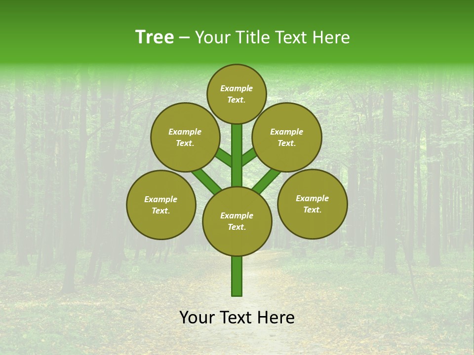 Environment Scene Pine PowerPoint Template