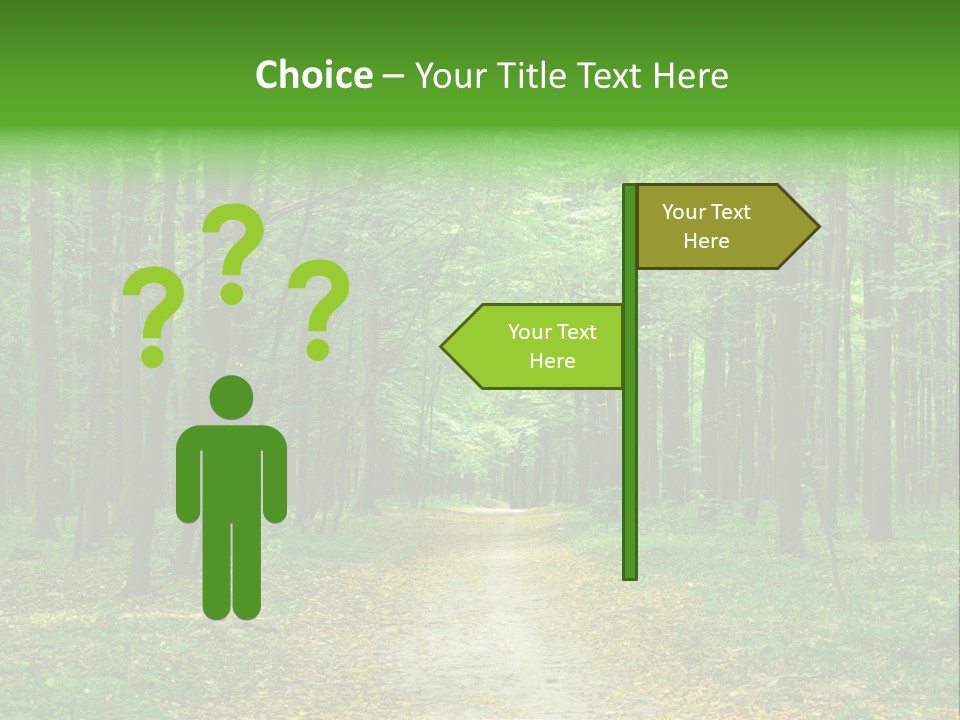 Environment Scene Pine PowerPoint Template