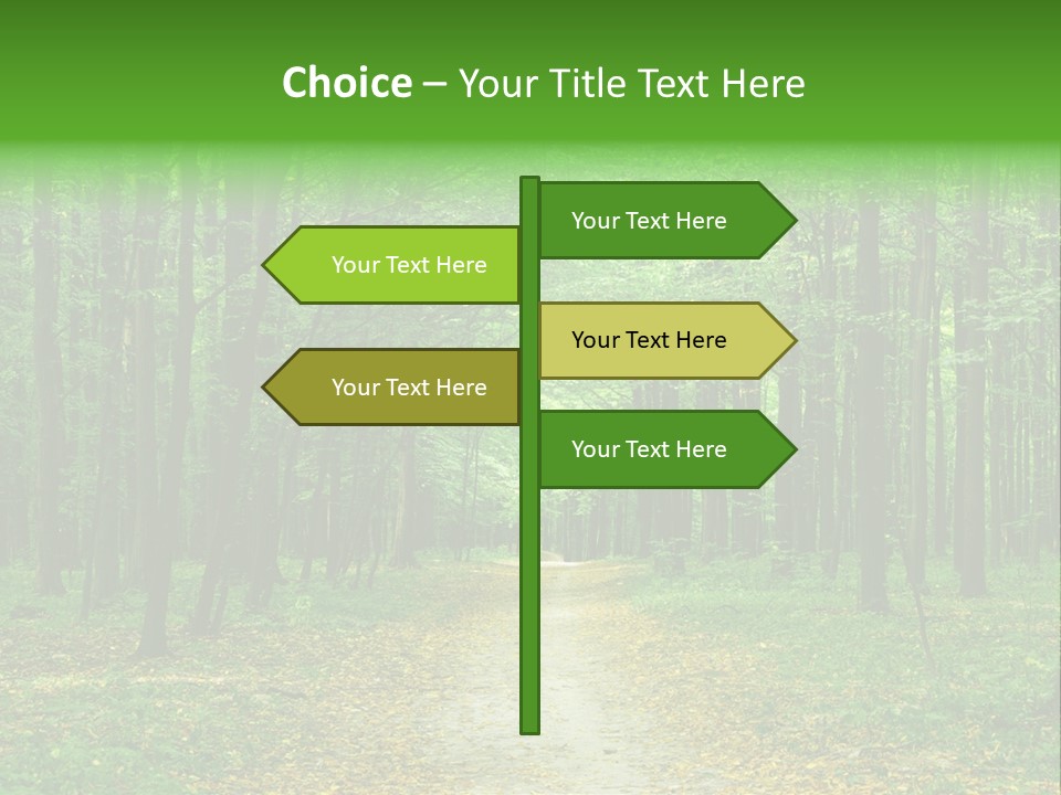 Environment Scene Pine PowerPoint Template