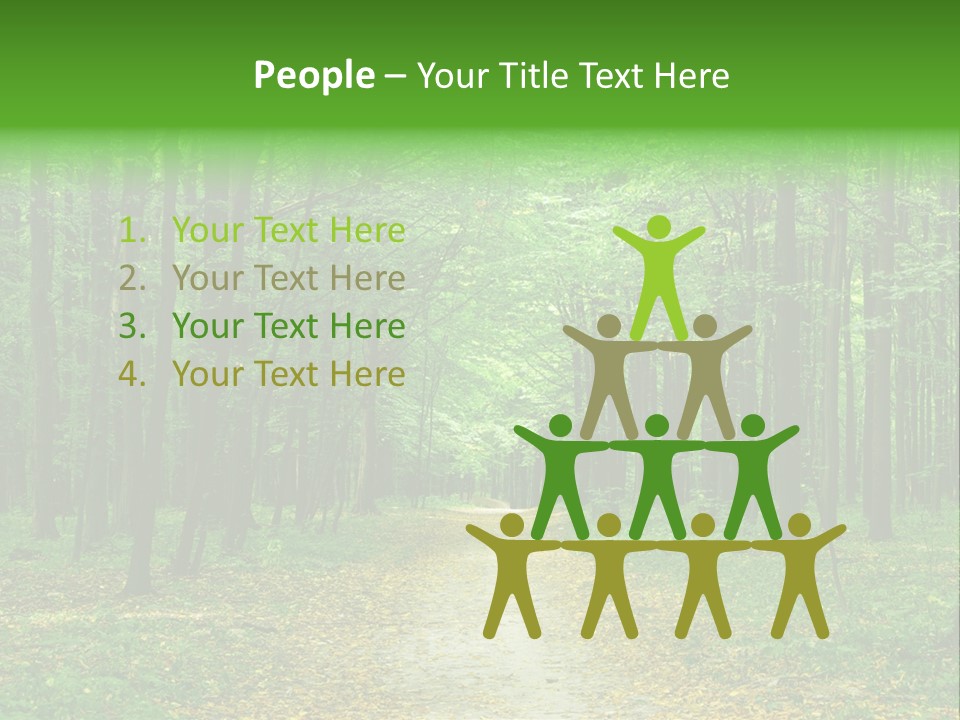 Environment Scene Pine PowerPoint Template