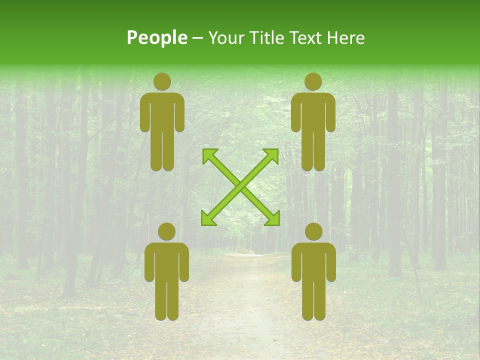 Environment Scene Pine PowerPoint Template