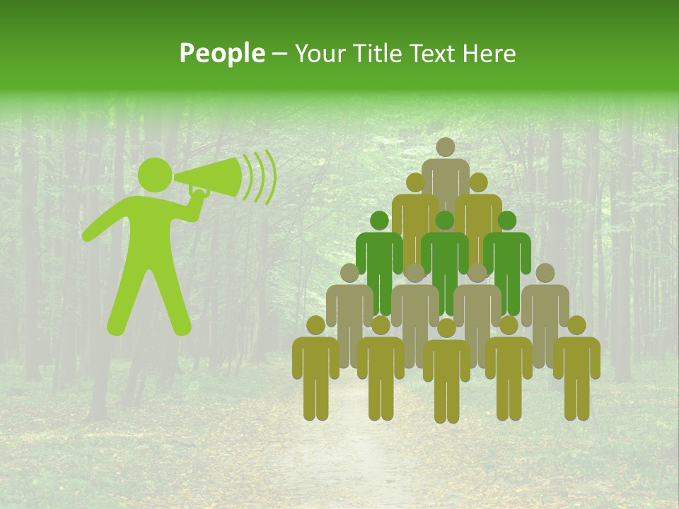 Environment Scene Pine PowerPoint Template