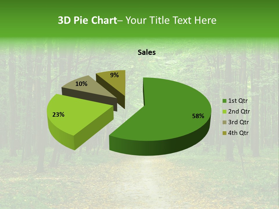 Environment Scene Pine PowerPoint Template