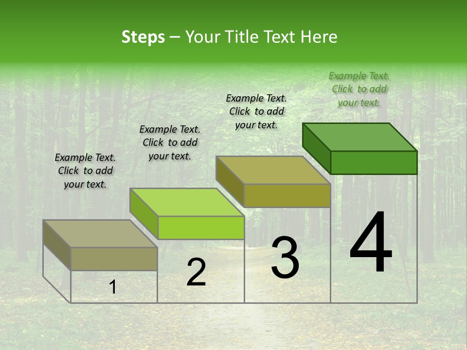 Environment Scene Pine PowerPoint Template