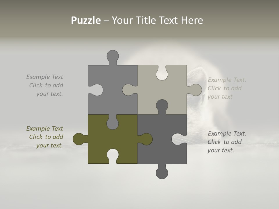 Puss Indoor Beauty PowerPoint Template