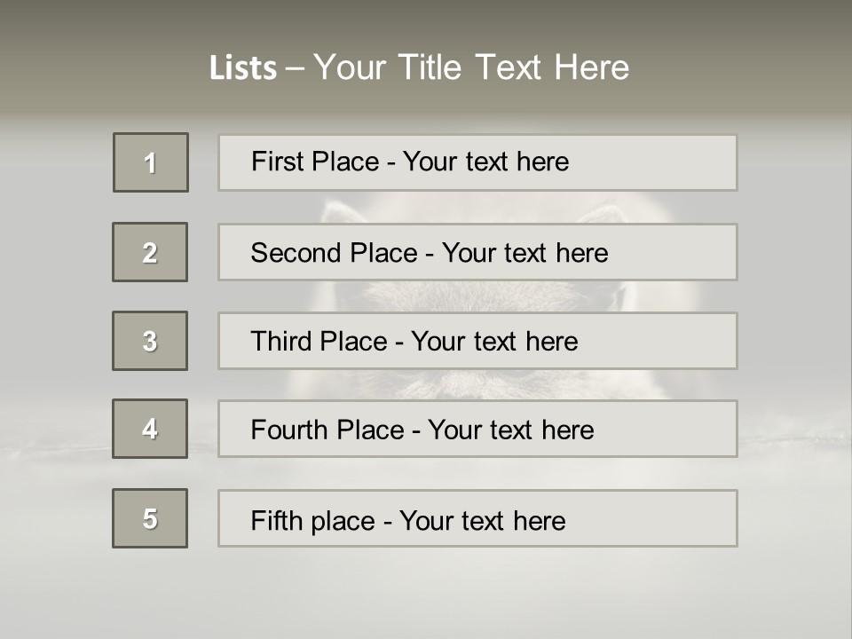 Puss Indoor Beauty PowerPoint Template