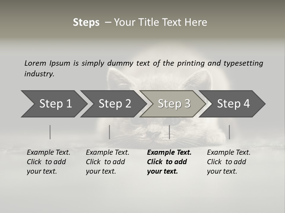Puss Indoor Beauty PowerPoint Template