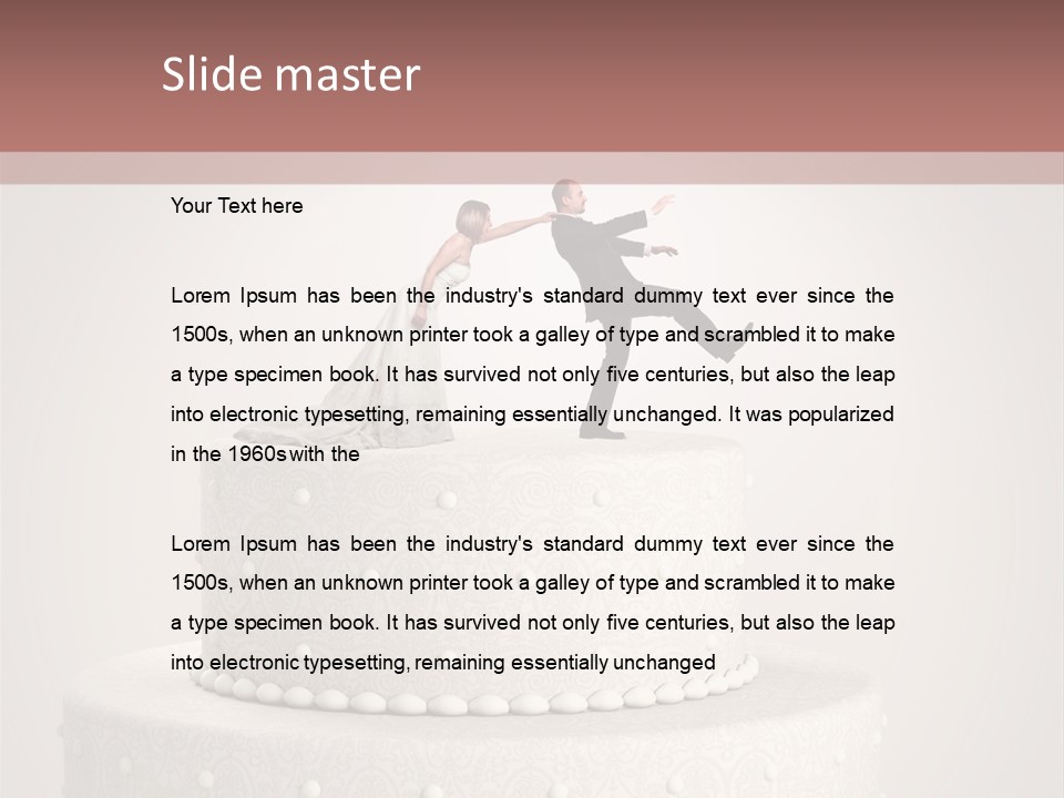 Happiness Wife Groom PowerPoint Template