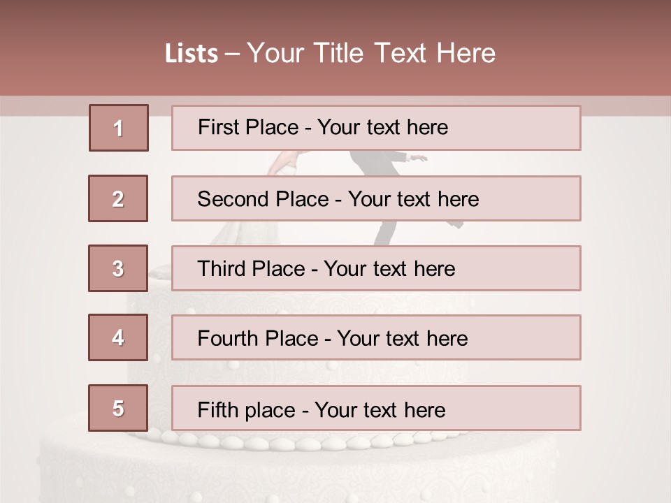 Happiness Wife Groom PowerPoint Template