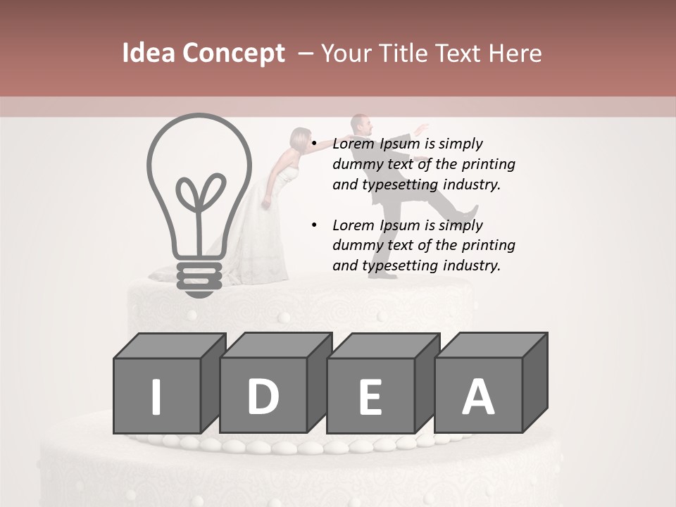 Happiness Wife Groom PowerPoint Template