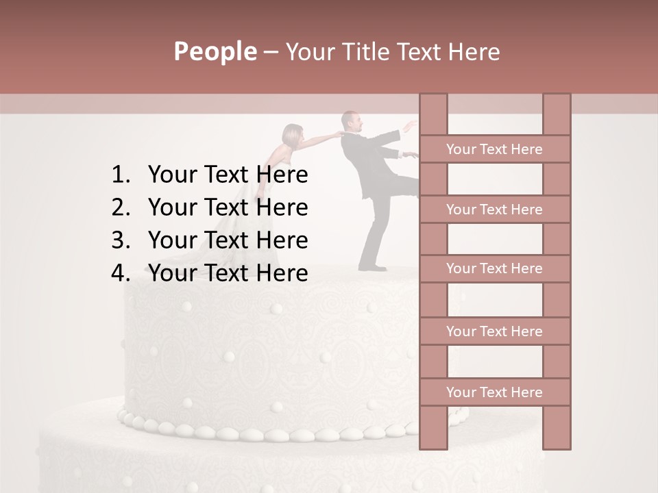 Happiness Wife Groom PowerPoint Template