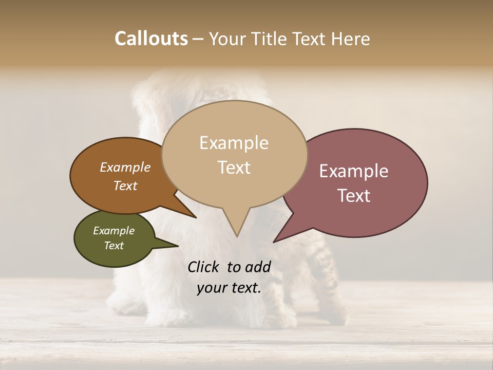 Purebred Relationship Puppy PowerPoint Template