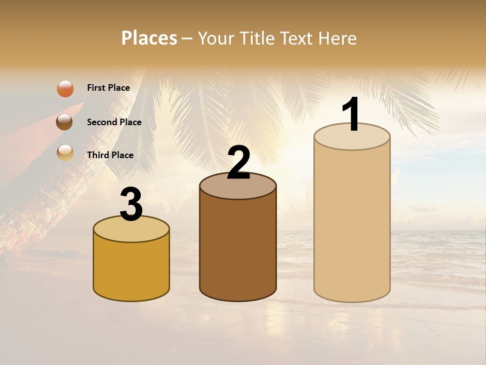 Blue Dawn Tree PowerPoint Template