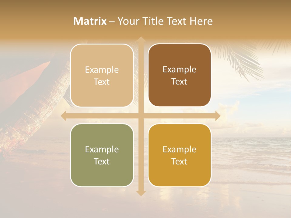 Blue Dawn Tree PowerPoint Template