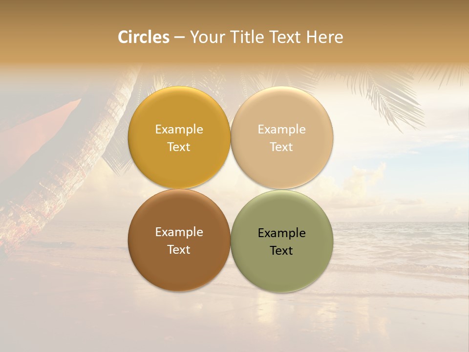 Blue Dawn Tree PowerPoint Template