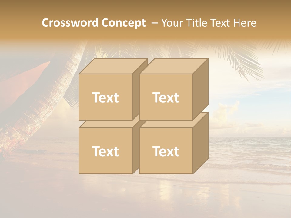 Blue Dawn Tree PowerPoint Template