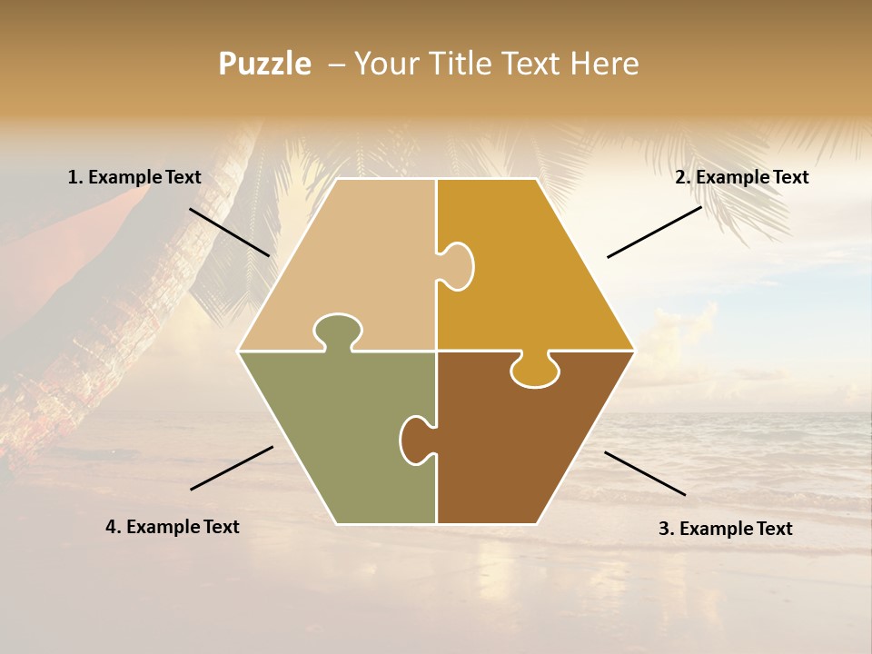 Blue Dawn Tree PowerPoint Template