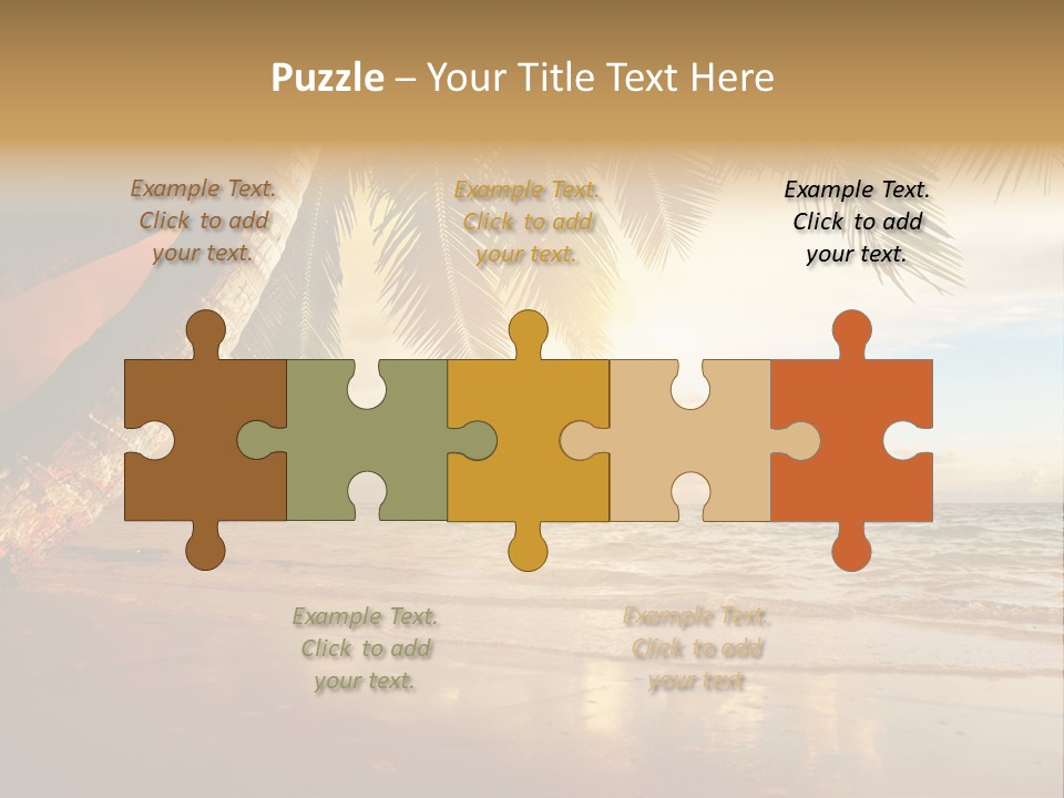 Blue Dawn Tree PowerPoint Template