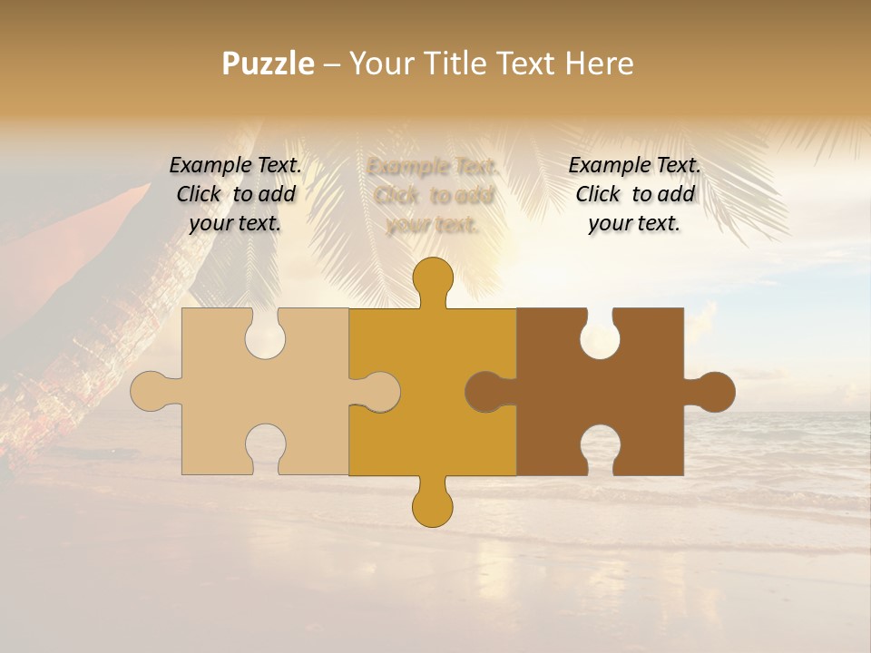 Blue Dawn Tree PowerPoint Template