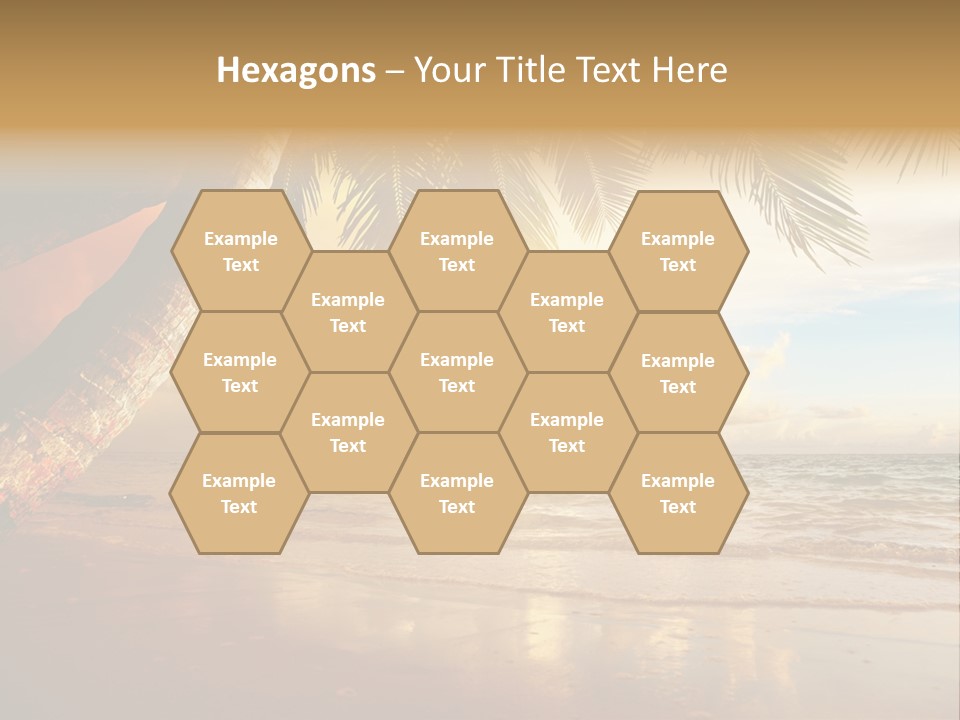 Blue Dawn Tree PowerPoint Template