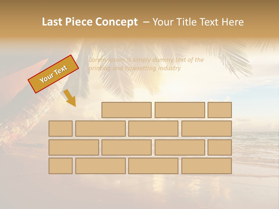 Blue Dawn Tree PowerPoint Template